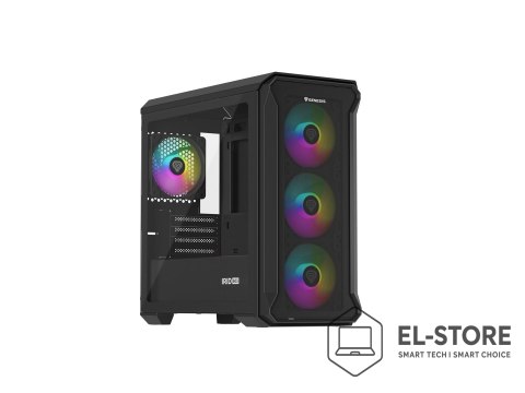 GENESIS Obudowa NATEC Genesis Irid 503 ARGB NPC-1559 (Micro ATX. Mini ITX; kolor czarny)