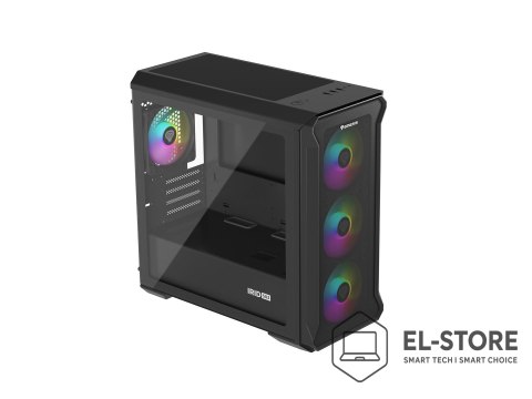 GENESIS Obudowa NATEC Genesis Irid 503 ARGB NPC-1559 (Micro ATX. Mini ITX; kolor czarny)