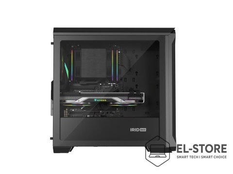 GENESIS Obudowa NATEC Genesis Irid 503 ARGB NPC-1559 (Micro ATX. Mini ITX; kolor czarny)