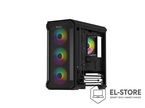 GENESIS Obudowa NATEC Genesis Irid 503 ARGB NPC-1559 (Micro ATX. Mini ITX; kolor czarny)