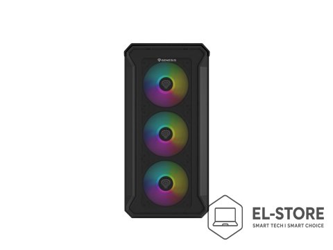 GENESIS Obudowa NATEC Genesis Irid 503 ARGB NPC-1559 (Micro ATX. Mini ITX; kolor czarny)