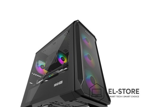 GENESIS Obudowa NATEC Genesis Irid 503 ARGB NPC-1559 (Micro ATX. Mini ITX; kolor czarny)