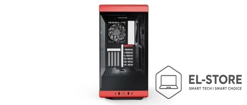 Hyte HYTE Y40 Midi Tower Czarny, Czerwony