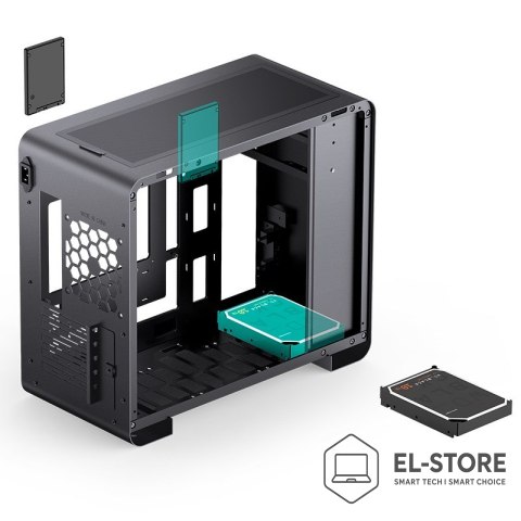 Jonsbo Jonsbo U4 Mini Mesh Micro-ATX Case - Czarny