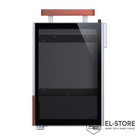 Jonsbo Obudowa PC Jonsbo T6 Mini-Tower, Mini-ITX, szkło hartowane, drewno - srebrna