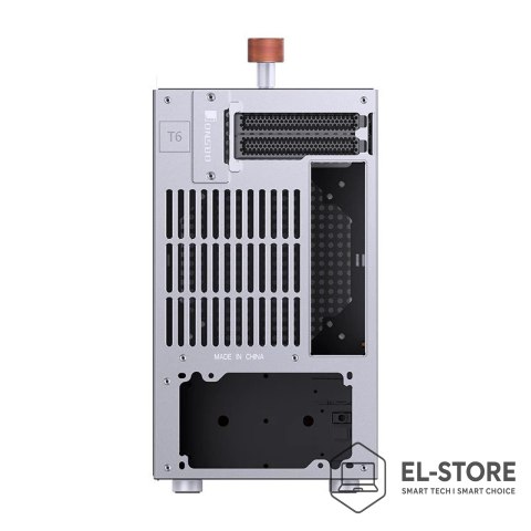 Jonsbo Obudowa PC Jonsbo T6 Mini-Tower, Mini-ITX, szkło hartowane, drewno - srebrna