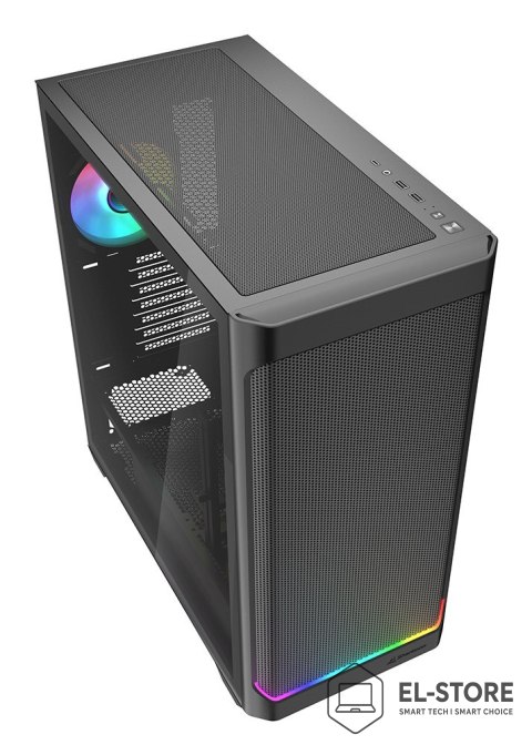 Sharkoon Obudowa Sharkoon AK4W RGB ATX z 1 szklanym panelem