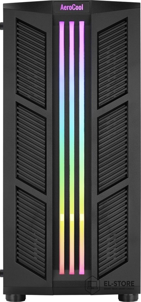 Aerocool OBUDOWA AEROCOOL PGS PRIME-G-BK-v1 RGB czarna