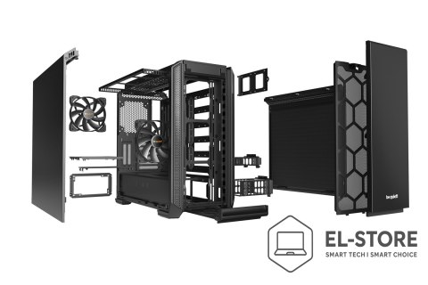 BE QUIET! Obudowa BE QUIET! SILENT BASE 601 BG026 (ATX, Extended ATX, Mini ATX, Mini ITX; kolor czarny)