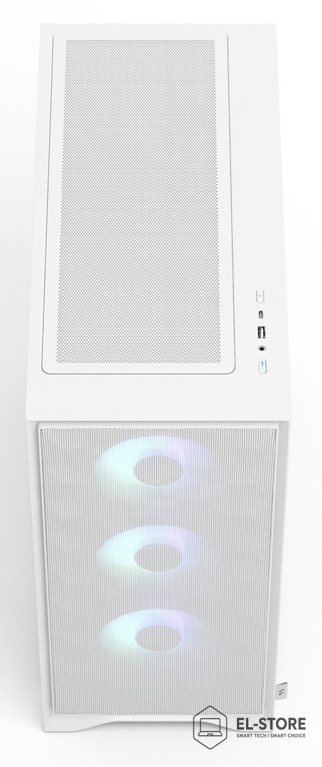 FRACTAL DESIGN Fractal Design Pop 2 Air White TG RGB Midi Tower Biały