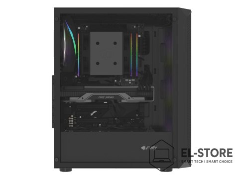 FURY FURY OBUDOWA KOMPUTEROWA FURY SHOBO SH4F RGB MIDI Z OKNEM CZARNA