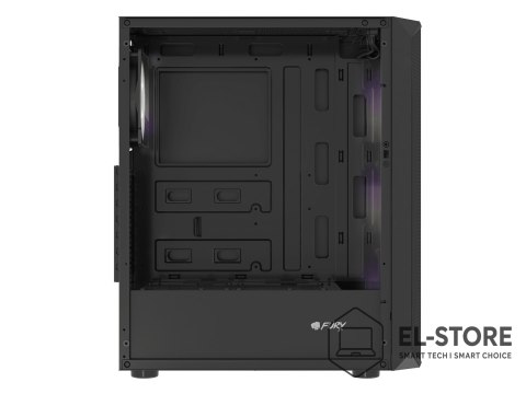 FURY FURY OBUDOWA KOMPUTEROWA FURY SHOBO SH4F RGB MIDI Z OKNEM CZARNA