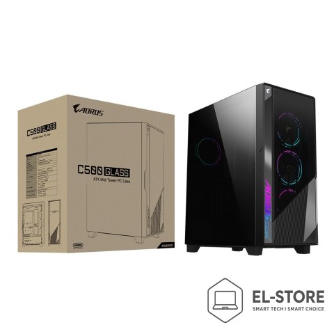 Gigabyte Obudowa GIGABYTE GB-AC500G Midi Tower Czarna