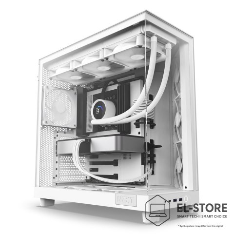 NZXT NZXT OBUDOWA KOMPUTEROWA NZXT OBUDOWA H6 FLOW MIDI TOWER Z OKNEM BIAŁA