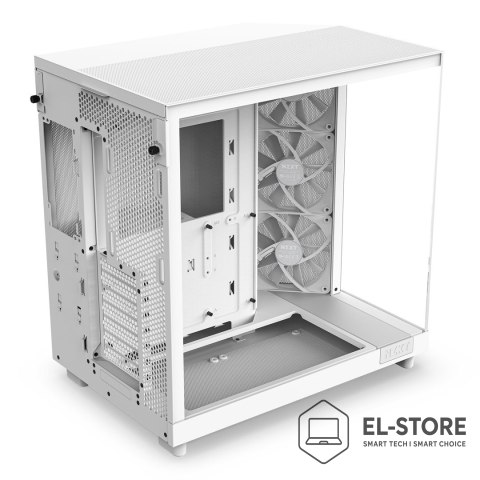 NZXT NZXT OBUDOWA KOMPUTEROWA NZXT OBUDOWA H6 FLOW MIDI TOWER Z OKNEM BIAŁA
