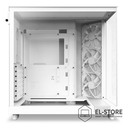 NZXT NZXT OBUDOWA KOMPUTEROWA NZXT OBUDOWA H6 FLOW MIDI TOWER Z OKNEM BIAŁA