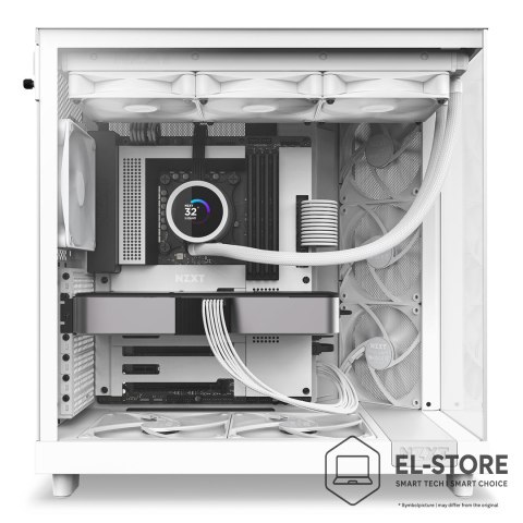 NZXT NZXT OBUDOWA KOMPUTEROWA NZXT OBUDOWA H6 FLOW MIDI TOWER Z OKNEM BIAŁA