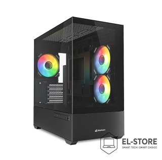 Sharkoon Etui Sharkoon MK6 RGB Micro-ATX 1xGlass Czarne