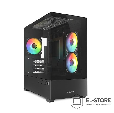 Sharkoon Etui Sharkoon MK6 RGB Micro-ATX 1xGlass Czarne