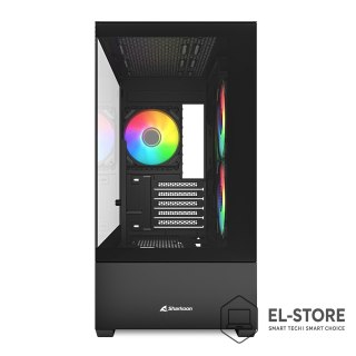 Sharkoon Etui Sharkoon MK6 RGB Micro-ATX 1xGlass Czarne