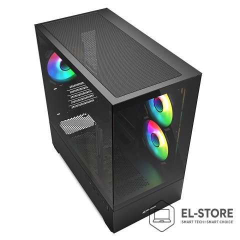 Sharkoon Etui Sharkoon MK6 RGB Micro-ATX 1xGlass Czarne