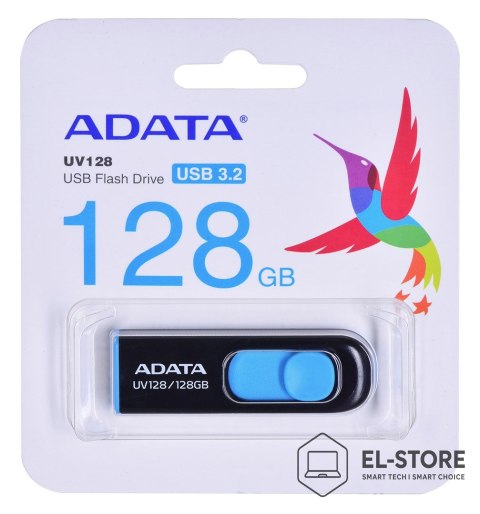 ADATA ADATA DashDrive UV128 128GB USB3.0 Black-Blue