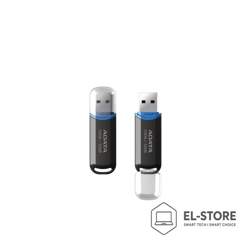 ADATA Pendrive ADATA C906 AC906-32G-RBK (32GB; USB 2.0; kolor czarny)