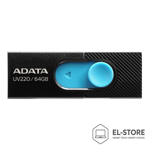 ADATA Pendrive ADATA UV220 AUV220-64G-RBKBL (64GB; USB 2.0; kolor czarny)