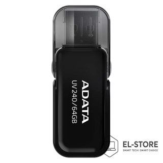 ADATA Pendrive ADATA UV240 AUV240-64G-RBK (64GB; USB 2.0; kolor czarny)