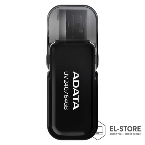 ADATA Pendrive ADATA UV240 AUV240-64G-RBK (64GB; USB 2.0; kolor czarny)
