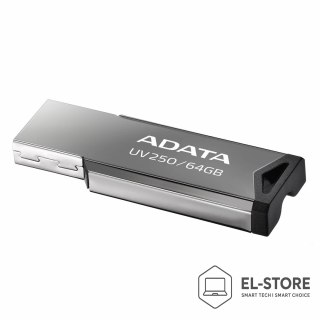 ADATA Pendrive ADATA UV250 AUV250-64G-RBK (64GB; USB 2.0; kolor srebrny)