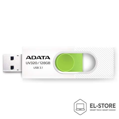 ADATA Pendrive ADATA UV320 AUV320-128G-RWHGN (128GB; USB 3.0; kolor biały)