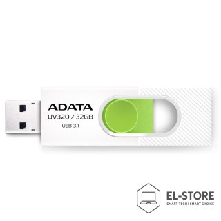 ADATA Pendrive ADATA UV320 AUV320-32G-RWHGN (32GB; USB 3.1; kolor biały)