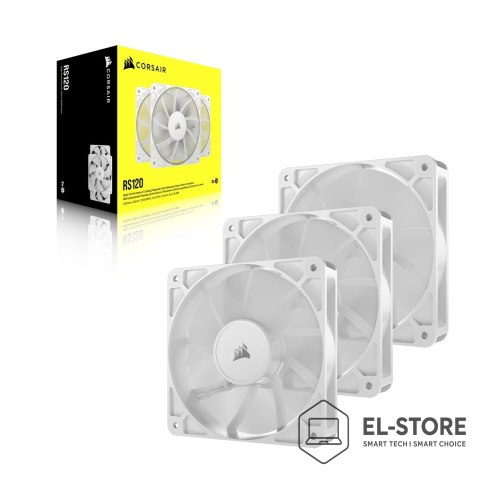Corsair Corsair RS120 Obudowa komputera Wentylator 12 cm Biały 3 szt.