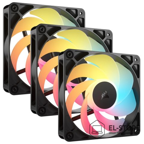 Corsair Corsair RS120-R ARGB Obudowa komputera Wentylator 12 cm Czarny 3 szt.