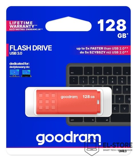 GoodRam GOODRAM FLASHDRIVE 128GB UME3 USB 3.0 ORANGE