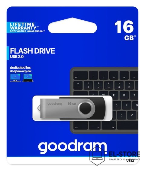 GoodRam Pendrive GoodRam Twister UTS2-0160K0R11 (16GB; USB 2.0; kolor czarny)