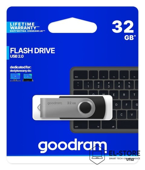 GoodRam Pendrive GoodRam Twister UTS2-0320K0R11 (32GB; USB 2.0; kolor czarny)