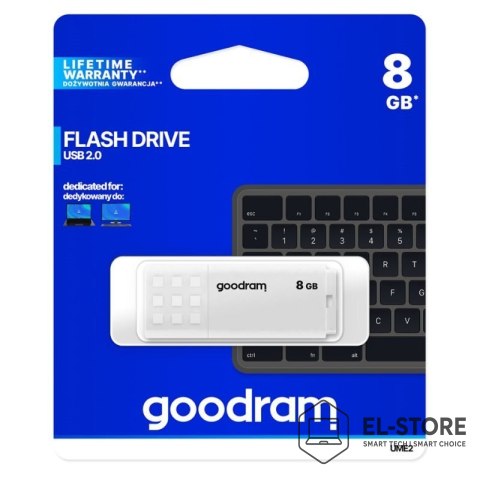 GoodRam Pendrive GoodRam UME2 UME2-0080W0R11 (8GB; USB 2.0; kolor biały)