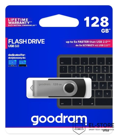 GoodRam Pendrive GoodRam UTS3-1280K0R11 (128GB; USB 3.0; kolor czarny)