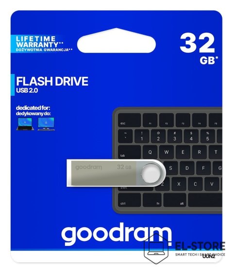 GoodRam Pendrive GoodRam UUN2-0320S0R11 (32GB; USB 2.0; kolor srebrny)