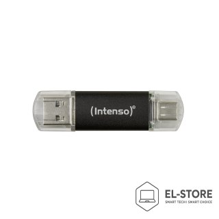 INTENSO Intenso Twist Line pamięć USB 256 GB USB Type-A / USB Type-C 3.2 Gen 1 (3.1 Gen 1) Antracyt