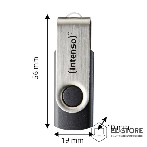 INTENSO Intenso USB 256GB OFFICE LINE 3.2 Gen1 Silver-Black pamięć USB USB Typu-A 3.2 Gen 1 (3.1 Gen 1) Czarny, Srebrny