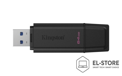 Kingston KINGSTON 64GB Portable USB 3.2 Gen 1 DataTraveler Exodia Black
