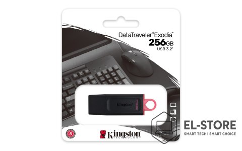 Kingston KINGSTON FLASH 256GB USB3.2 Gen1 DataTraveler Exodia (B+P)