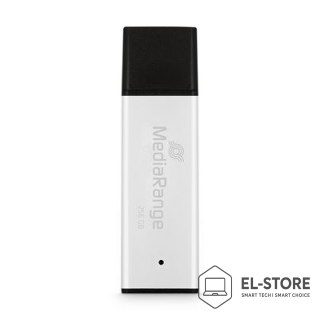 No name MediaRange MR1903 pamięć USB 256 GB USB Typu-A 3.2 Gen 1 (3.1 Gen 1) Czarny, Srebrny