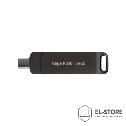 Patriot Memory Patriot Rage R550 64GB Dual USB A+C, Alu, 100MBs
