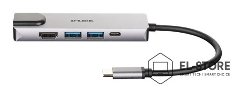 D-Link Adapter D-Link DUB-M520 - Przewodowy - Thunderbolt 3 - 60 W - 10,100,1000 Mbit/s - IEEE 802.3 - IEEE 802.3ab - IEEE 802.3az - IE