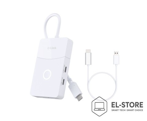 D-Link D-Link DUP-501 huby i koncentratory USB 3.2 Gen 1 (3.1 Gen 1) Type-C 5000 Mbit/s Biały