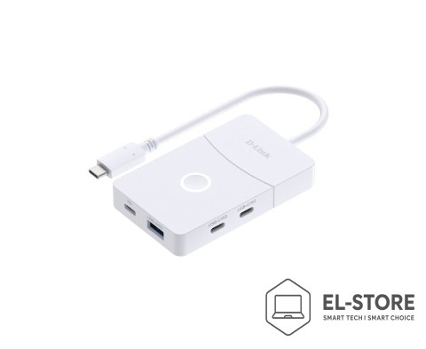 D-Link D-Link DUP-501 huby i koncentratory USB 3.2 Gen 1 (3.1 Gen 1) Type-C 5000 Mbit/s Biały